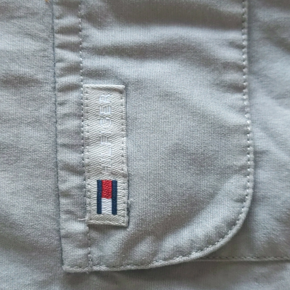 Tommy Hilfiger mens grey shirt Large - Picture 4 of 4